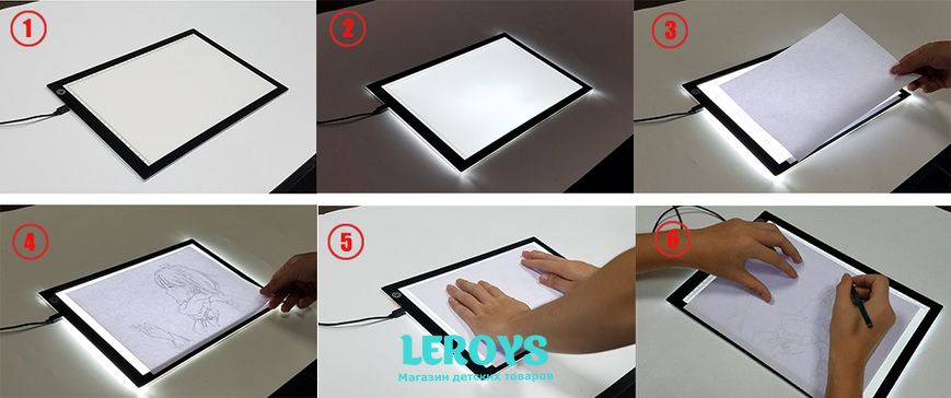 Планшет для копирования ledpad с led подсветкой