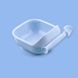Набор силиконовой посуды для малышей Borjay Тарелка с ложкой Голубой (SY102522B)