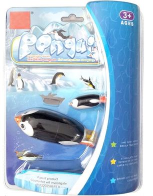 Іграшка для купання у ванній Realise Плаваючий пінгвін Чорний На батарейках NO.268A