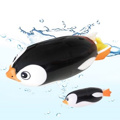 Іграшка для купання у ванній Realise Плаваючий пінгвін Чорний На батарейках NO.268A