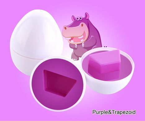 Развивающая игрушка монтессори сортер набор яиц Фигуры 12шт Разные цвета (JoRay-604)