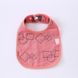 Слинявчик для малюка Borjay Shapes Рожевий на кнопці Бавовна 30*21см (SY11119SHA)